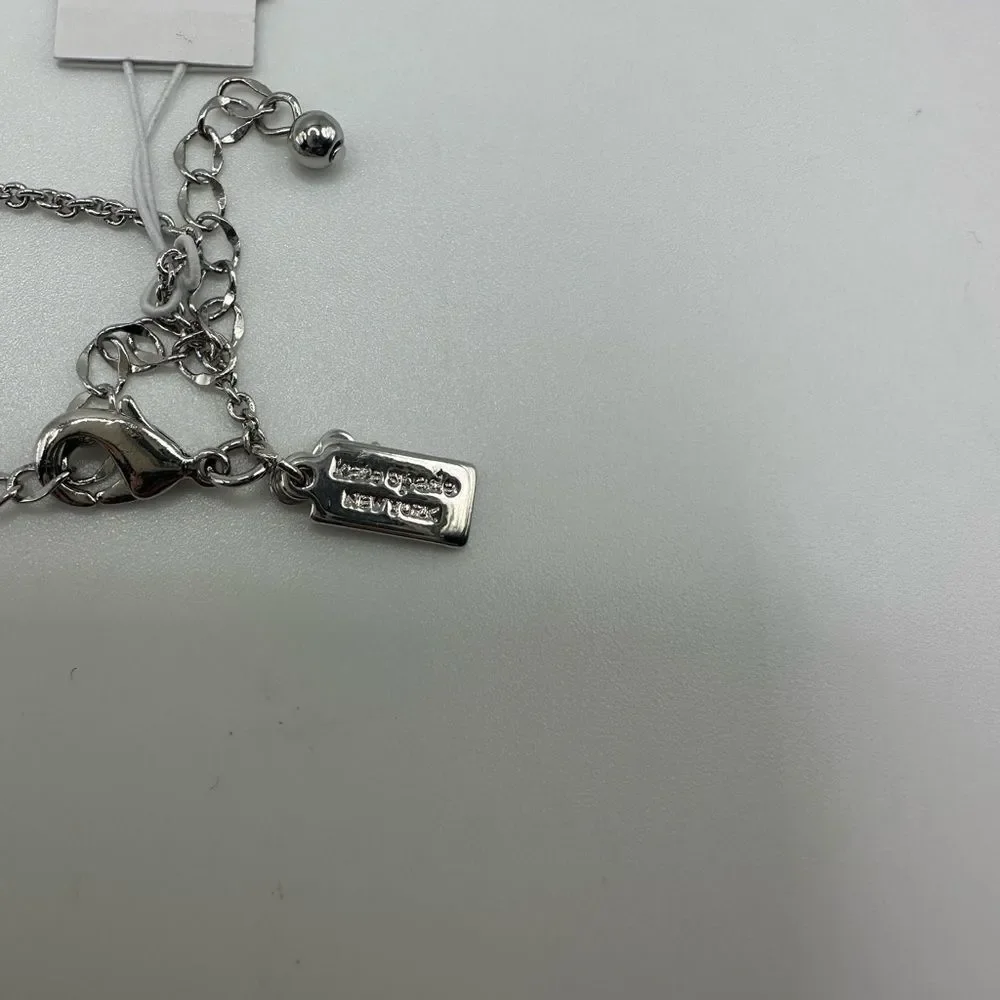 Kate Spade Dear Valentine 17” Necklace White Gold